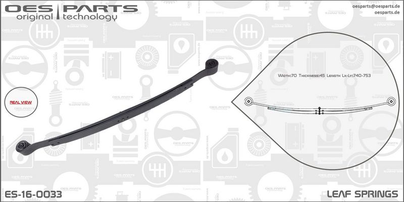 OES PARTS Vedruleht ES-16-0033